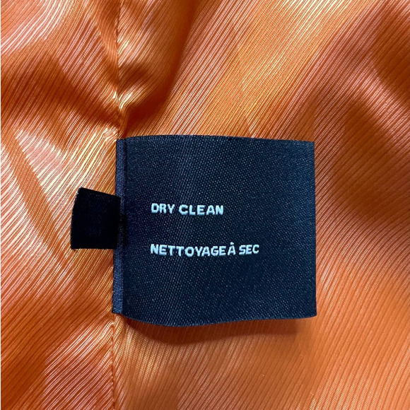 Cole Haan Orange Zip Up Lined Trench Coat-M - Picture 3 of 15